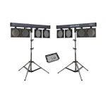 LED DJ 4-Bar set incl controller