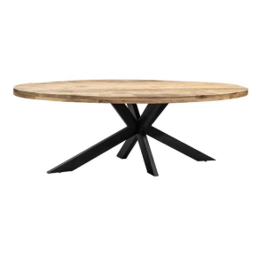Talkshow / Discussie tafel ovaal 240×110 cm Mangohout